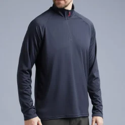 T-Shirts|Tops|Gill Marine Men’s UV Tec Zip Tee – Long Sleeve