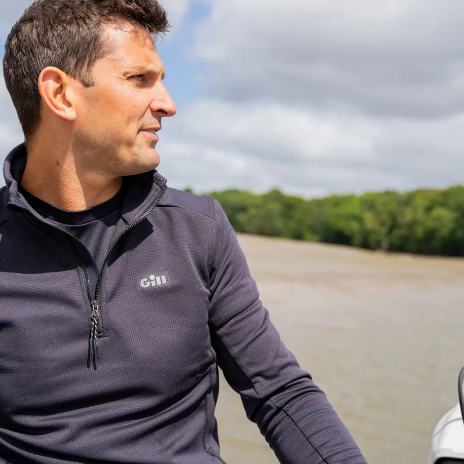 T-Shirts|Hoodies & Fleeces|Gill Marine Quest 1/4 Zip Top Black