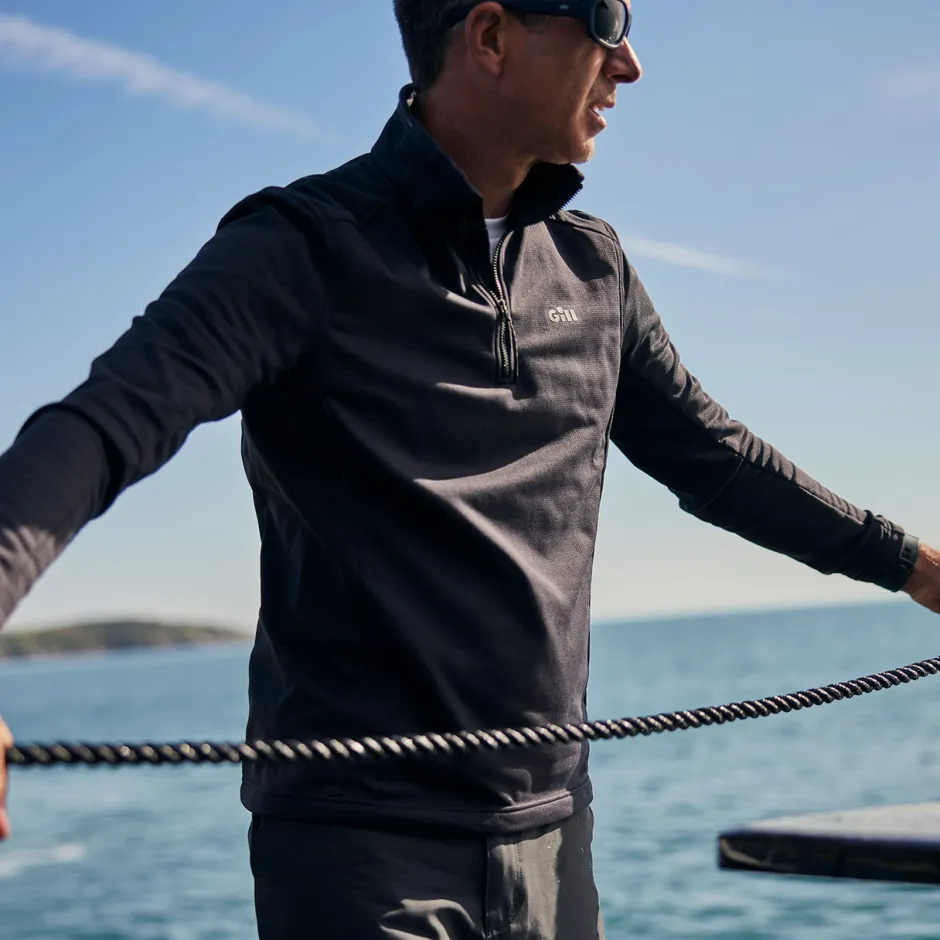 T-Shirts|Hoodies & Fleeces|Gill Marine Quest 1/4 Zip Top Black