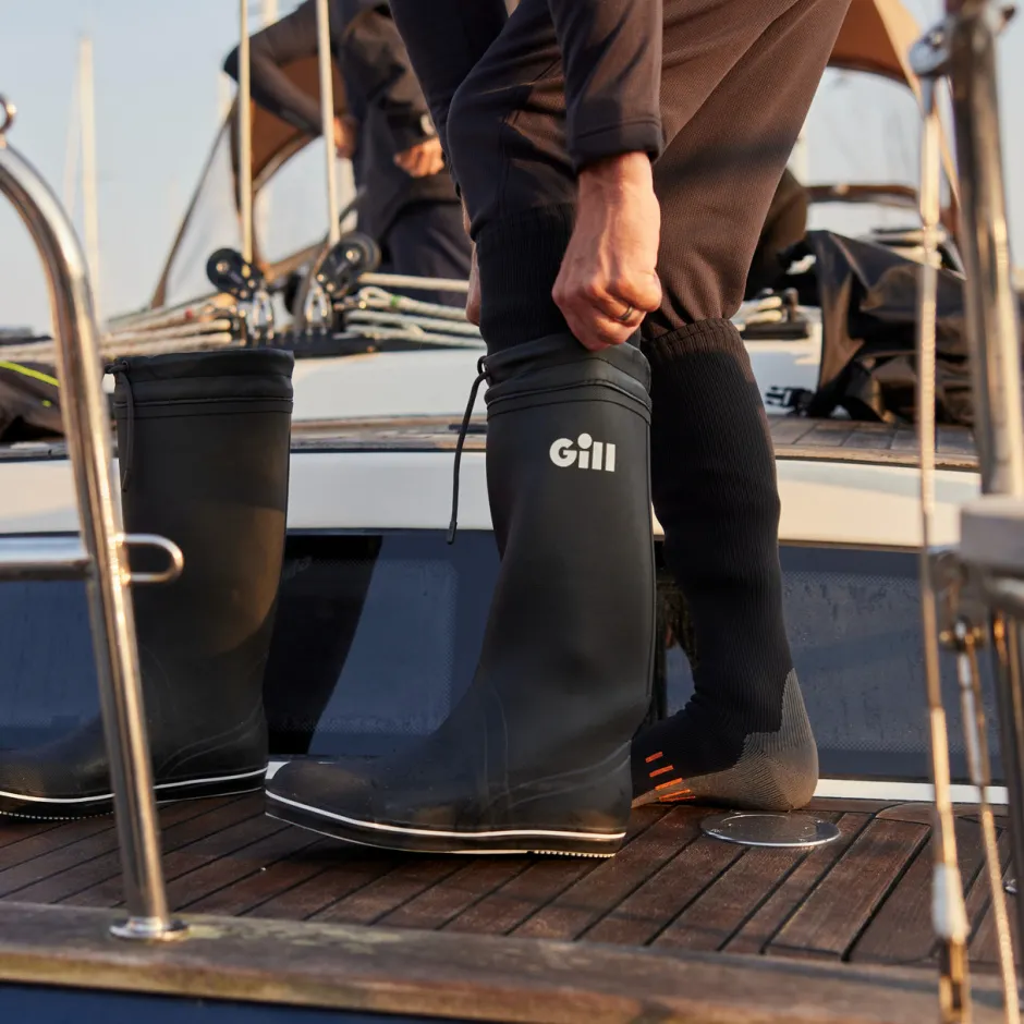 Power Boating|Power Boating|Gill Marine Tall Yachting Boots Black