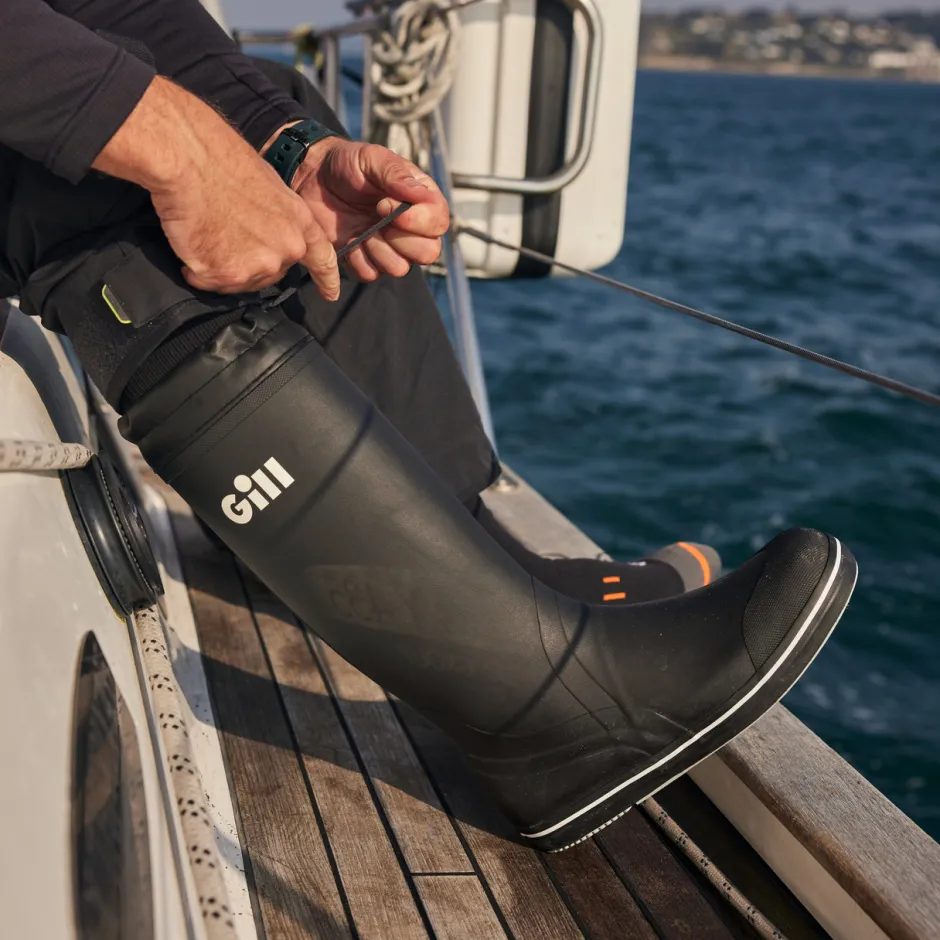 Power Boating|Power Boating|Gill Marine Tall Yachting Boots Black