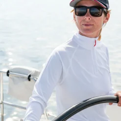 T-Shirts|Tops|Gill Marine Women’s UV Tec Zip Tee – Long Sleeve