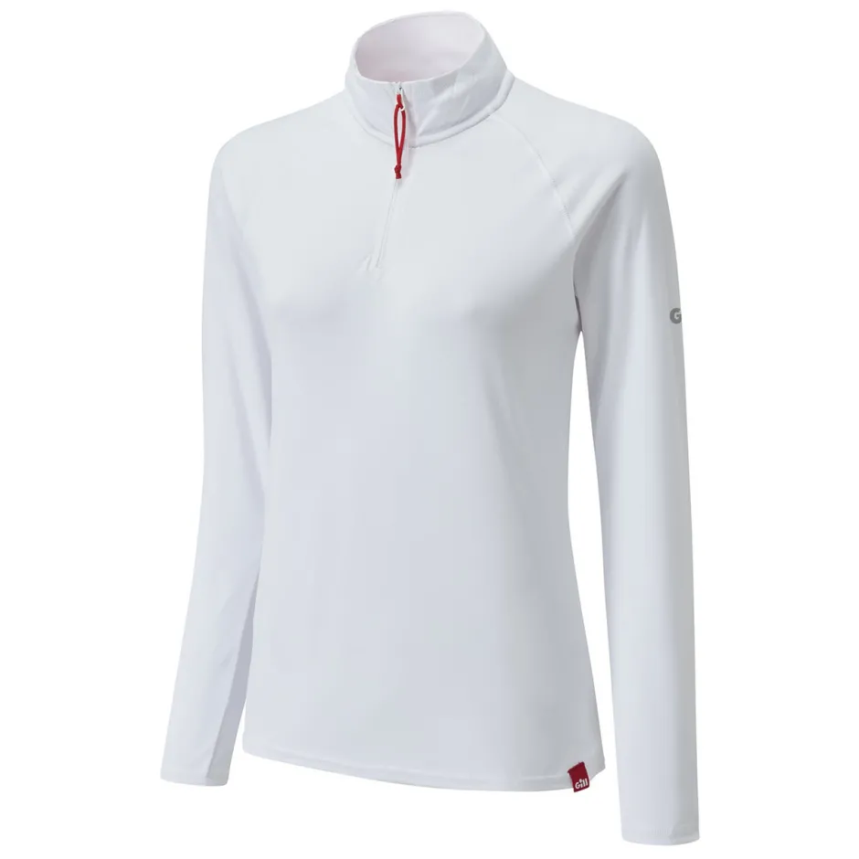 T-Shirts|Tops|Gill Marine Women’s UV Tec Zip Tee – Long Sleeve