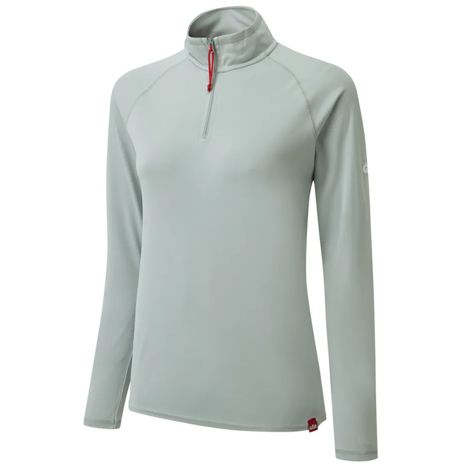 T-Shirts|Tops|Gill Marine Women’s UV Tec Zip Tee – Long Sleeve