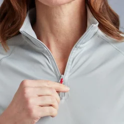 T-Shirts|Tops|Gill Marine Women’s UV Tec Zip Tee – Long Sleeve